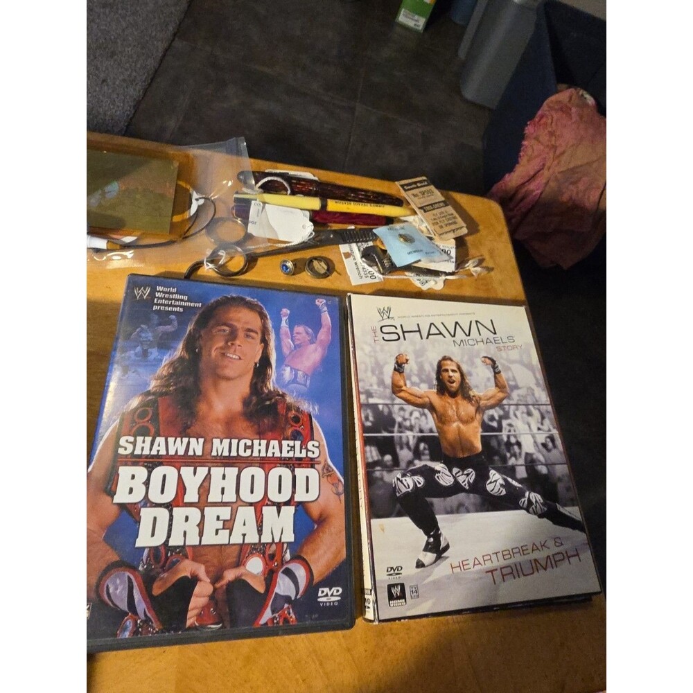 2 Shawn Micheals DVD Lot Heartbreak And Yriumph Boyhood Dream